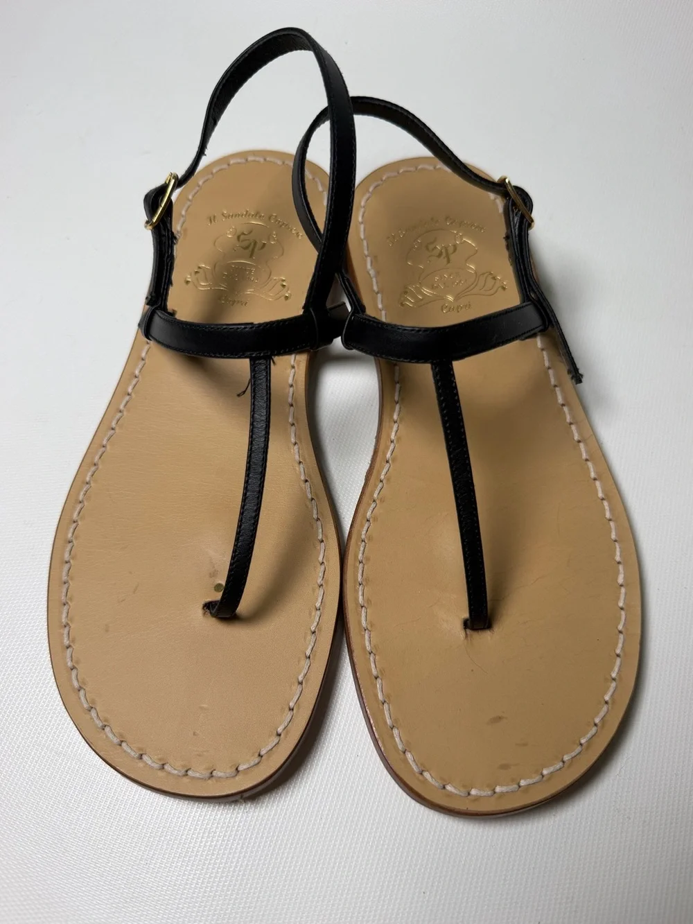 Il Sandalo Caprese T-Strap Sandals - sz 37